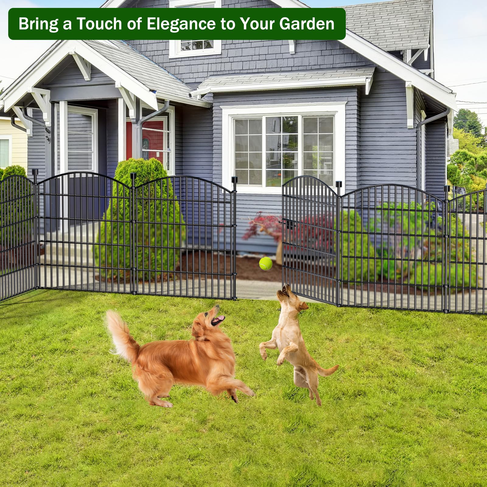 Bilibompa sturdy welded wire fence withstands weather and protects plants.
