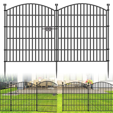 Bilibompa decorative garden fence panel shows tall, rustproof boundary for yard borders