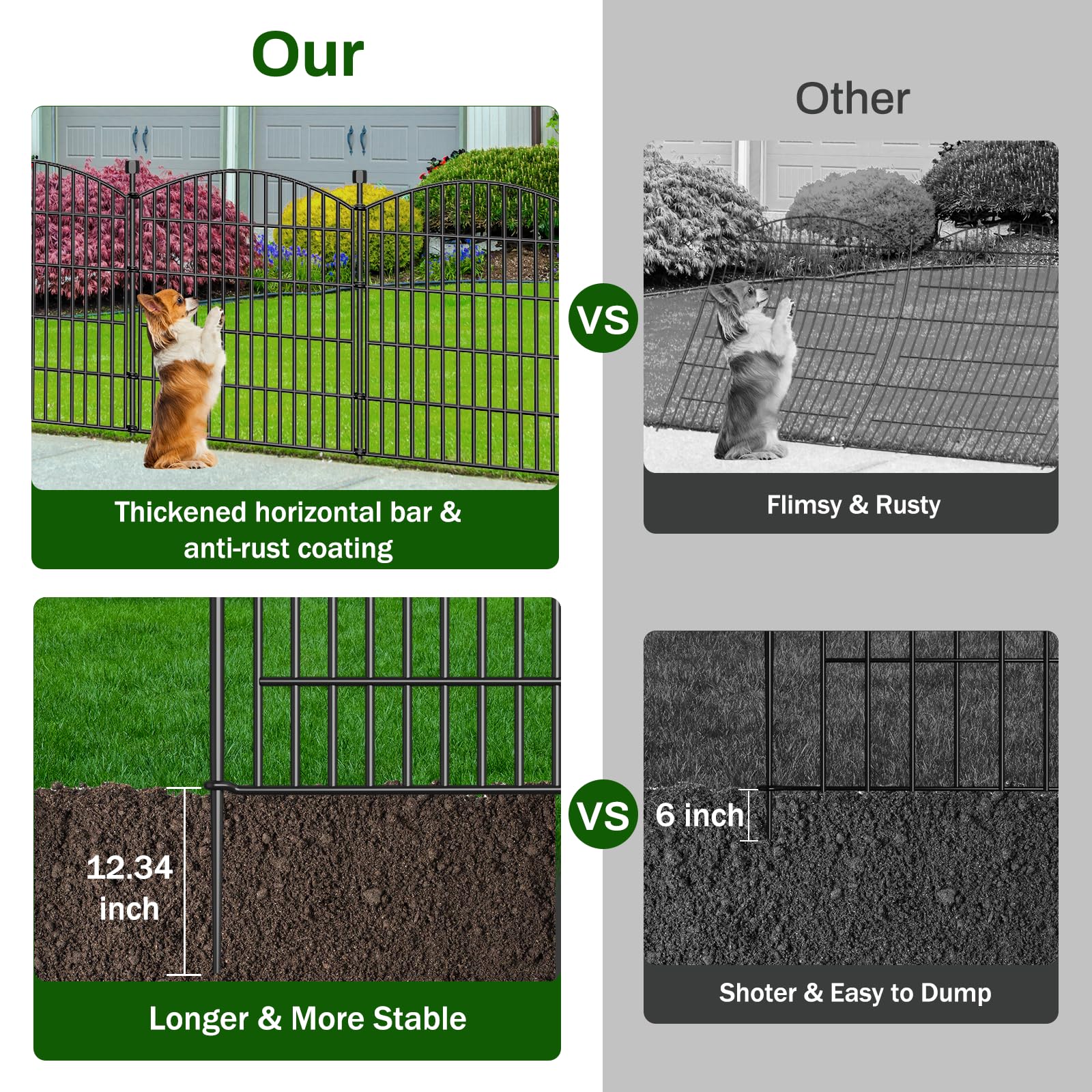 Bilibompa tall garden fence panel highlights arched design for curb appeal