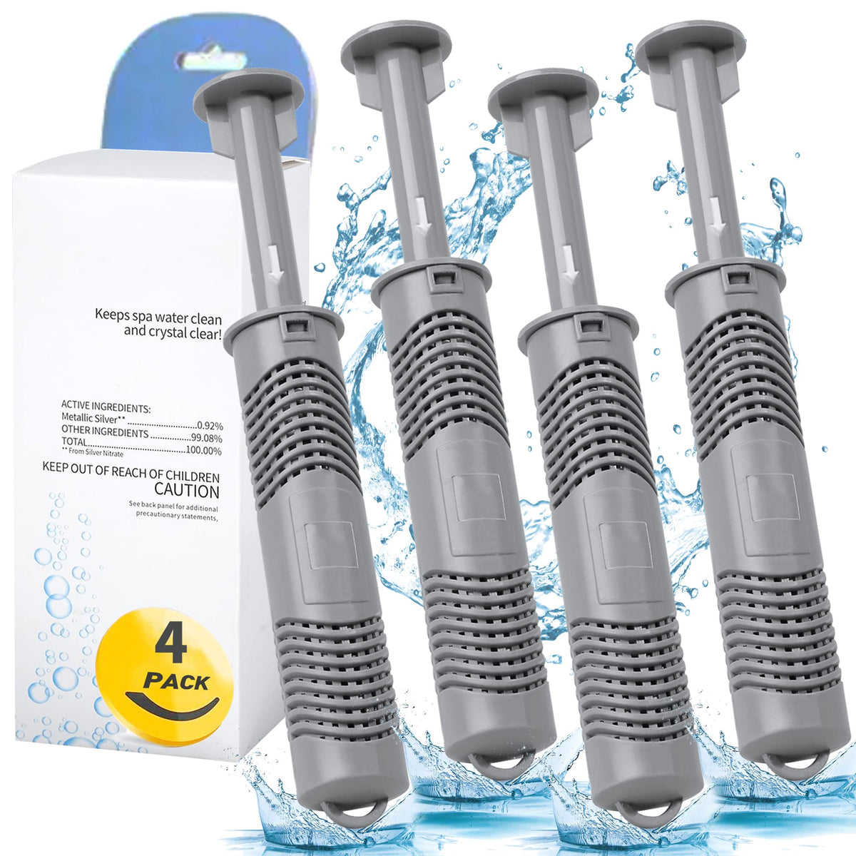 Bilinavy Spa Ag+ mineral stick balances minerals in hot tubs for a natural feel