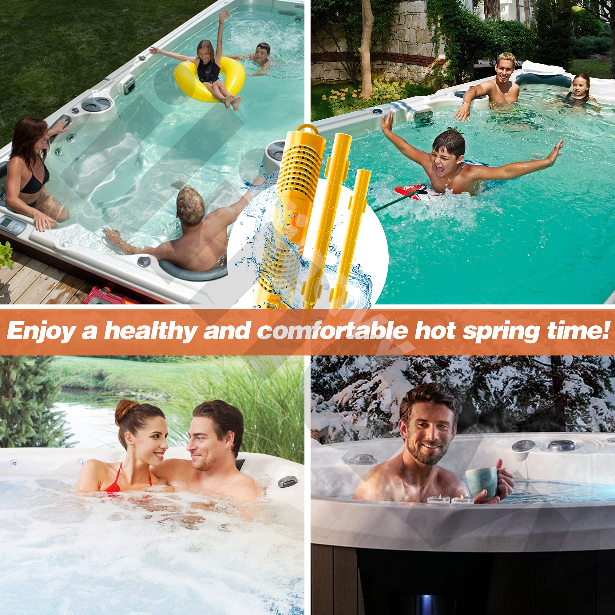 Bilinavy spa sticks fit tubs up to 500 gallons for versatility