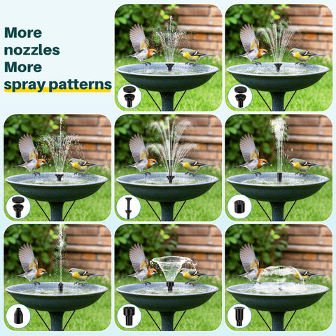 Biling five-foot tubing supports creative fountains and cascades.
