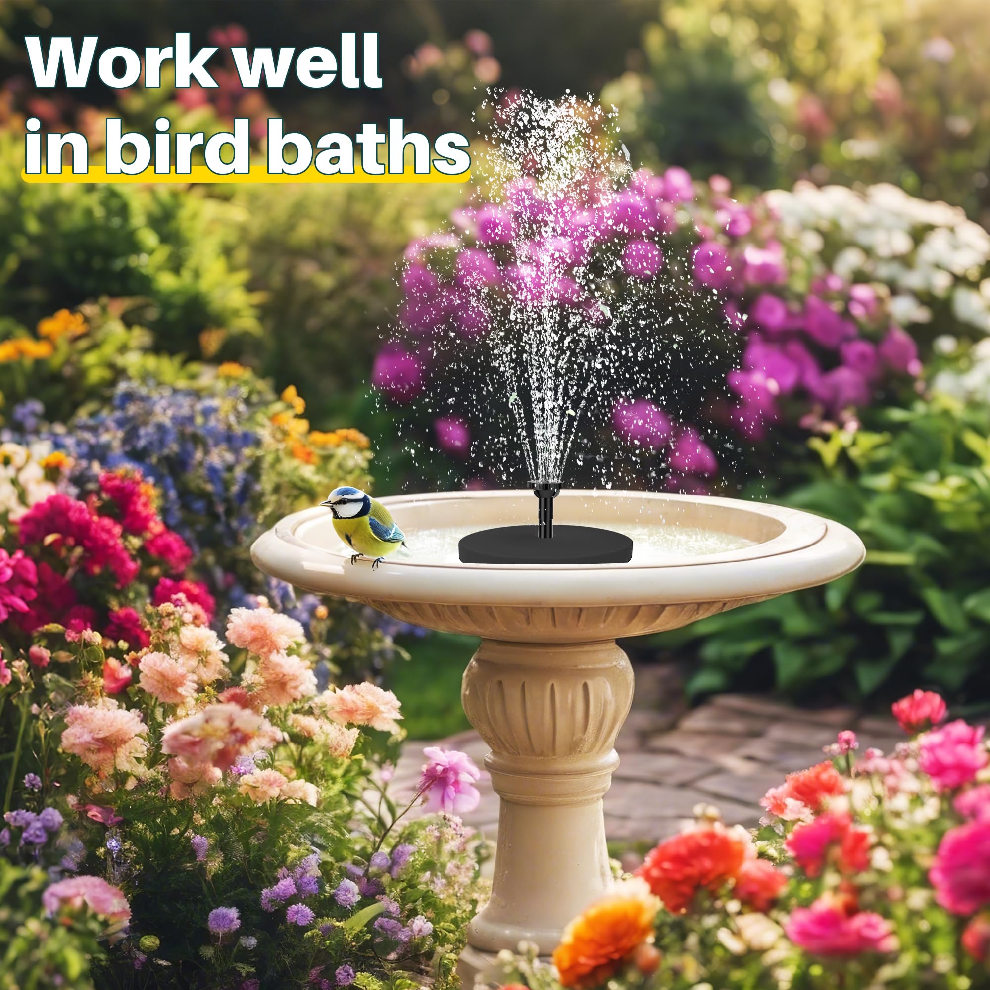 Biling anti-clog filter keeps debris out for longer life.