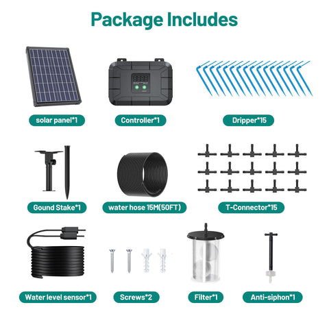 Biling outdoor garden setup showing versatile irrigation for balconies