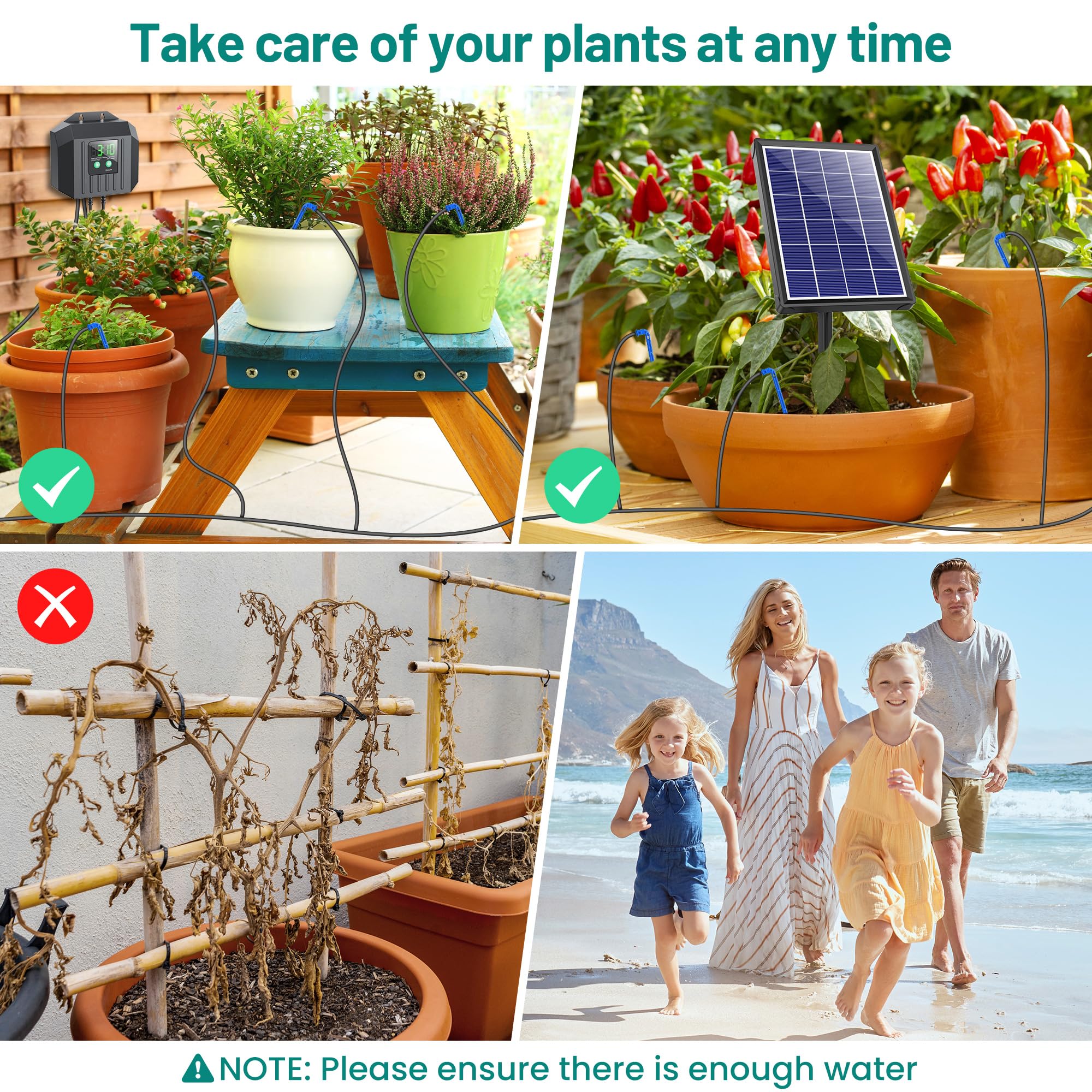Biling irrigation system suitable for outdoor and indoor use