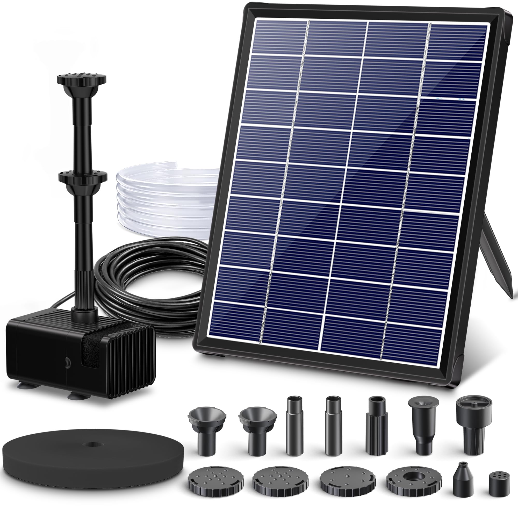 Biling solar pump panel setup for flexible placement and cooler water.