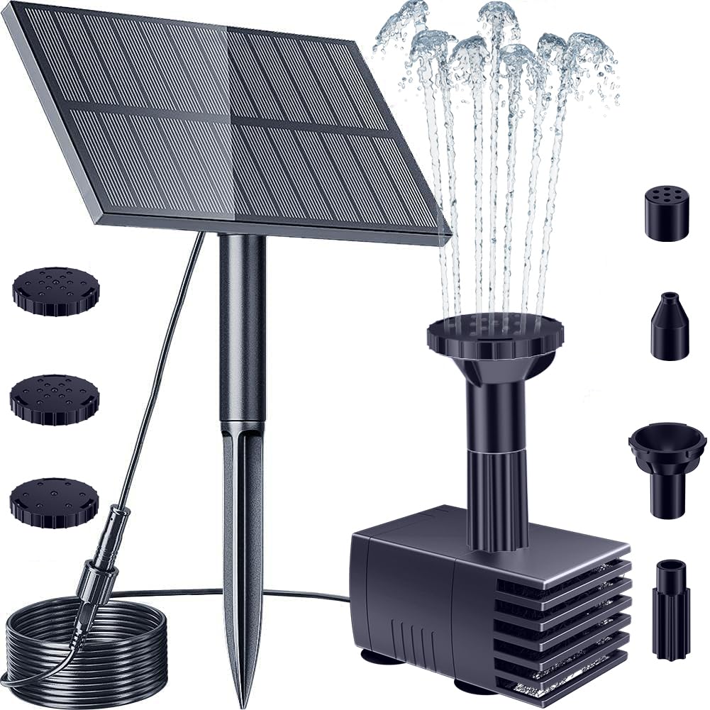 Biling solar water pump outdoor main for garden decoration and bird bath.