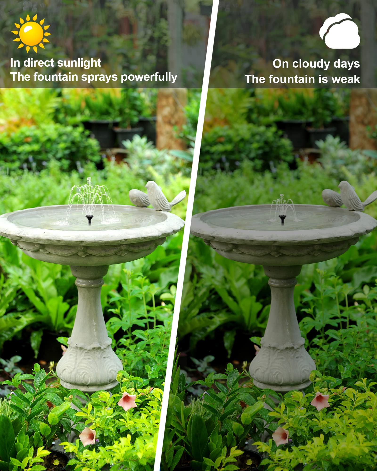 Biling five-nozzle set lets you switch fountain styles for your pond