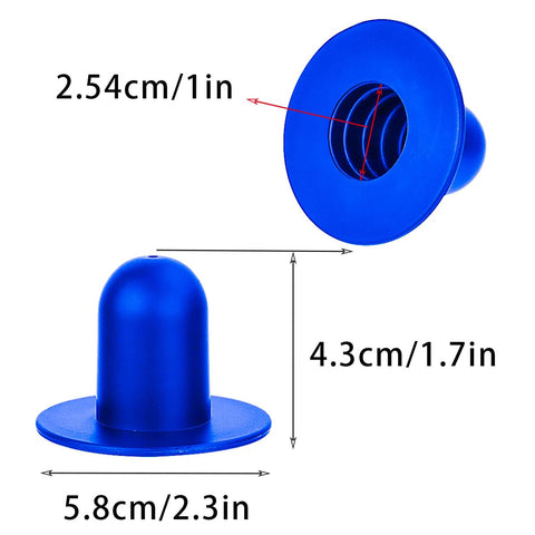 Bilkeru blue wall plug close-up for secure pool drainage control