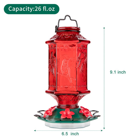 Billion Sky feeder with six flower ports welcomes multiple hummingbirds.