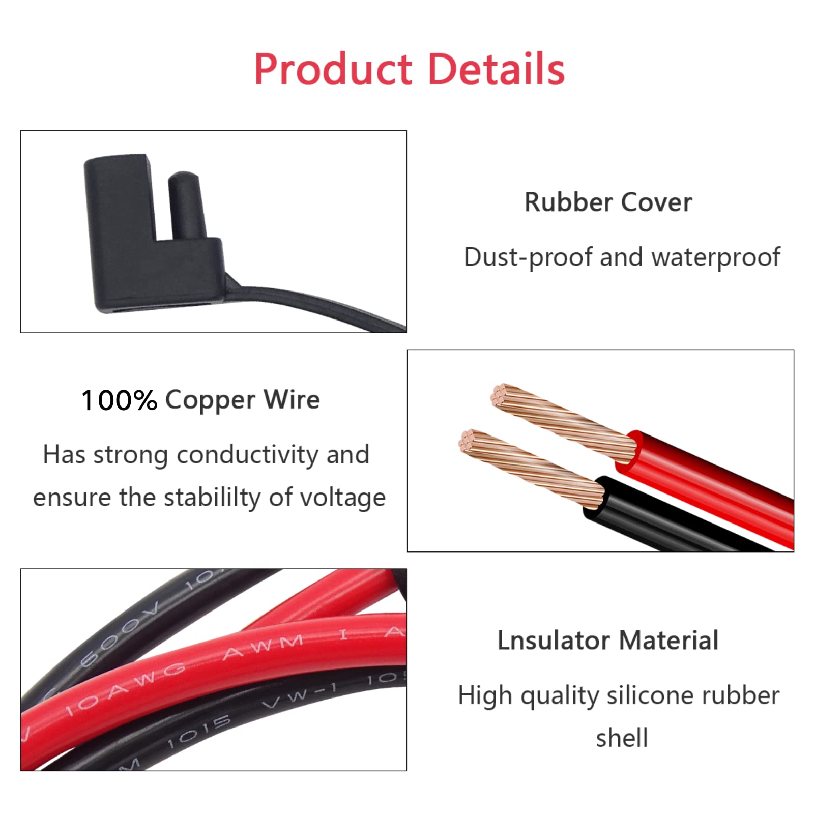 Billion wealth pure copper SAE wire highlighting flexible conductor
