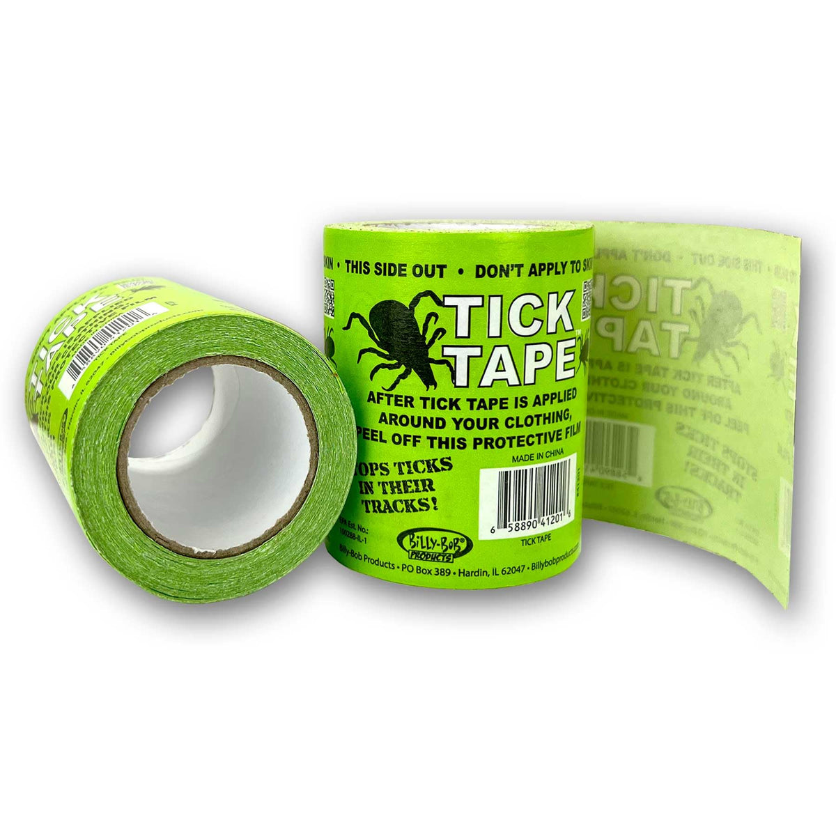 Billy-Bob Tick Tape exterior pant-leg application blocks ticks during hikes