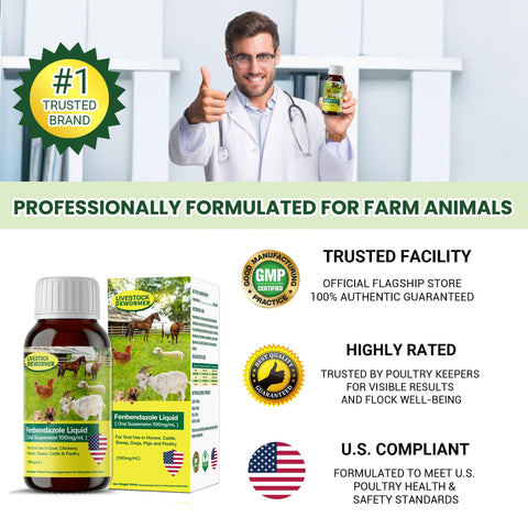 Bingbrofam dewormer 100 ml packaging ready for regular use