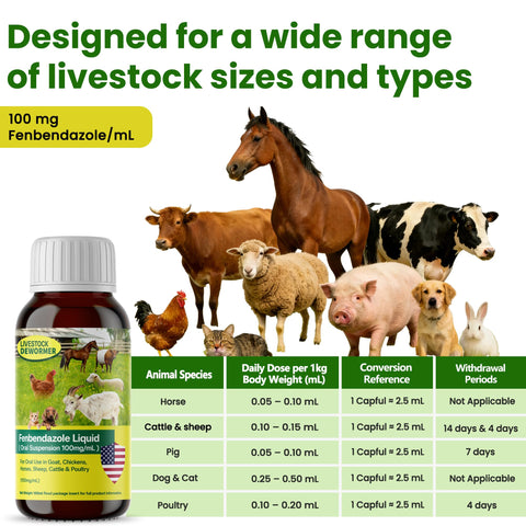 Bingbrofam dewormer on feed for multi-species care