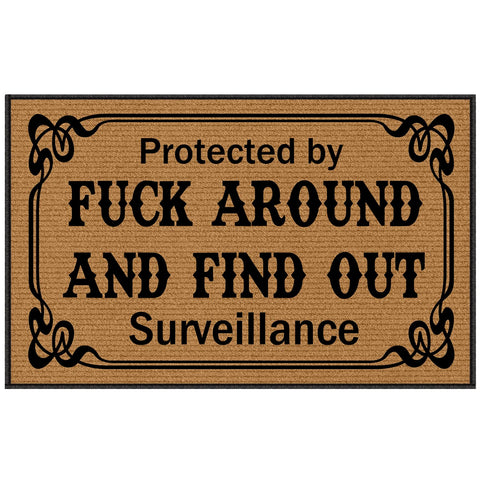 BinHang front door mat 30x18 closeup shows durable surface ideal for high-traffic entrances.