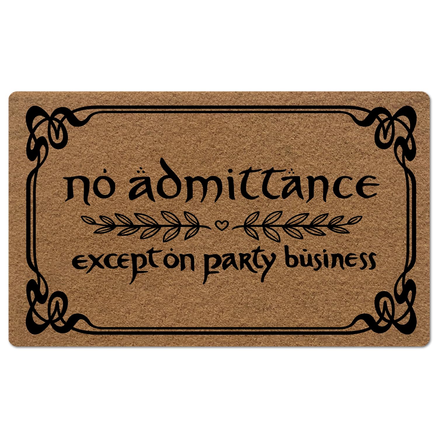 BinHang indoor doormat with a low-profile front view for smooth door clearance.