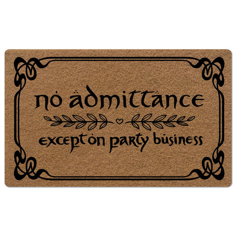BinHang indoor doormat with a low-profile front view for smooth door clearance.