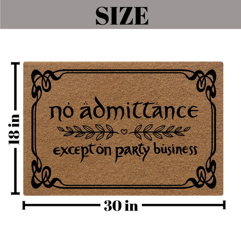 BinHang doormat shows non-slip rubber backing for floor grip.