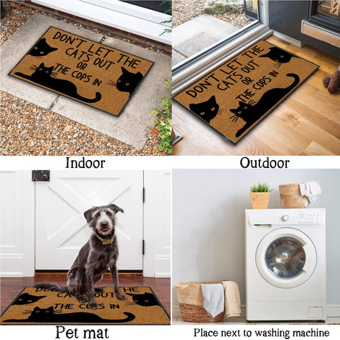 BinHang entryway mat traps dirt to keep interior tidy.