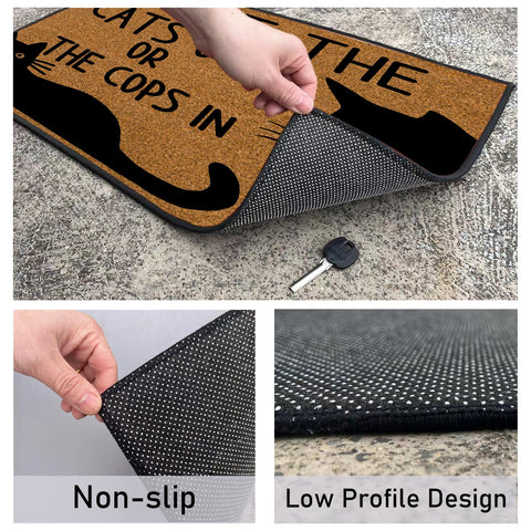 BinHang 30x18 inch mat fits standard doorways smoothly.