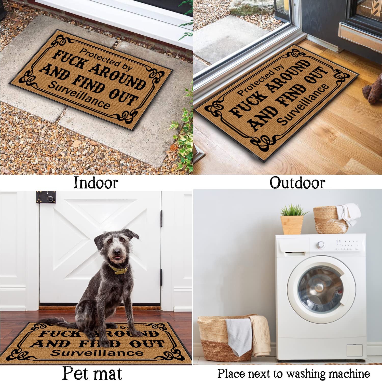 BinHang standard-size mat 30x18 ready for entryways and door clearance.
