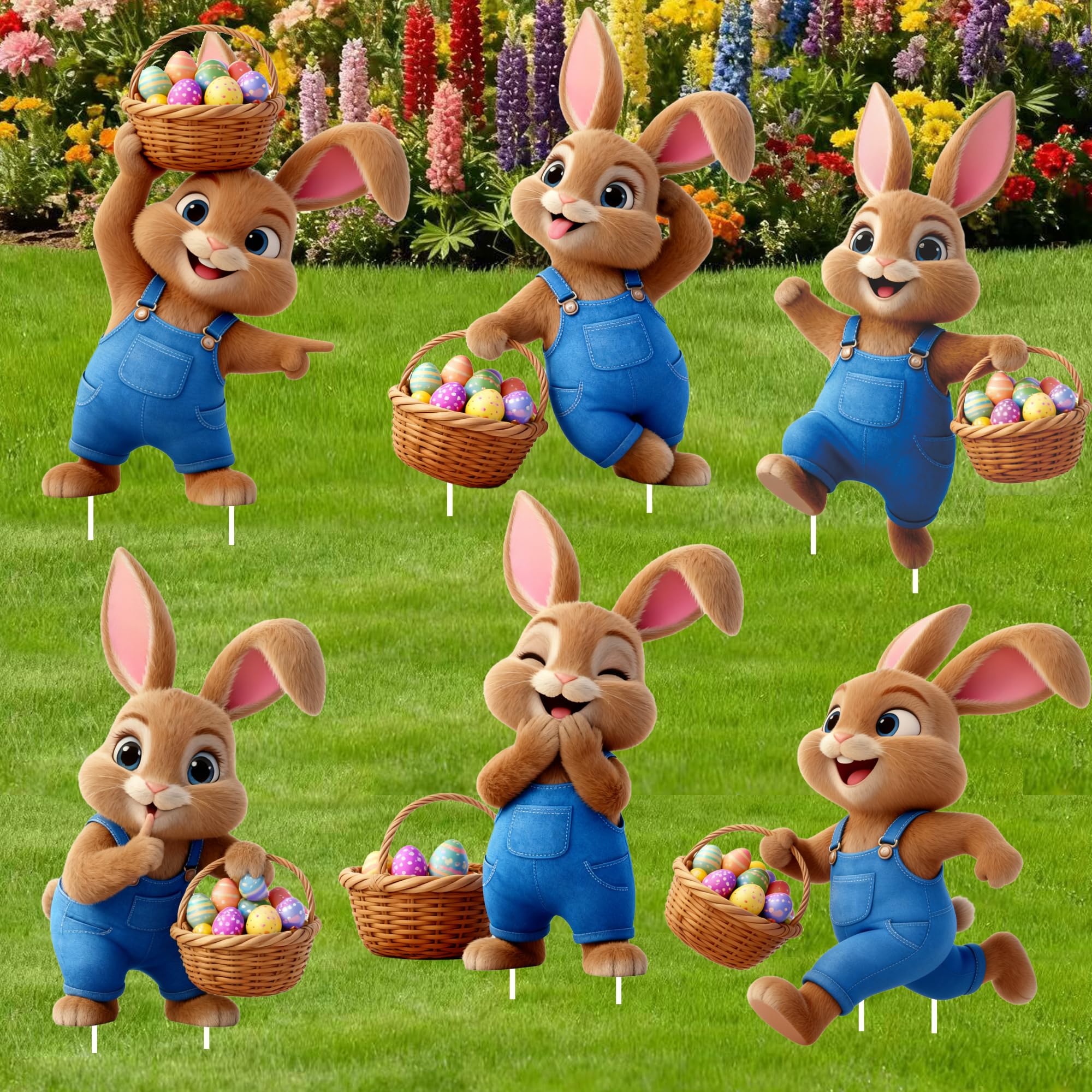 Binkahui Easter Bunny yard sign design 8 helps create a cohesive holiday display