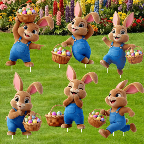 Binkahui Easter Bunny yard sign design 8 helps create a cohesive holiday display