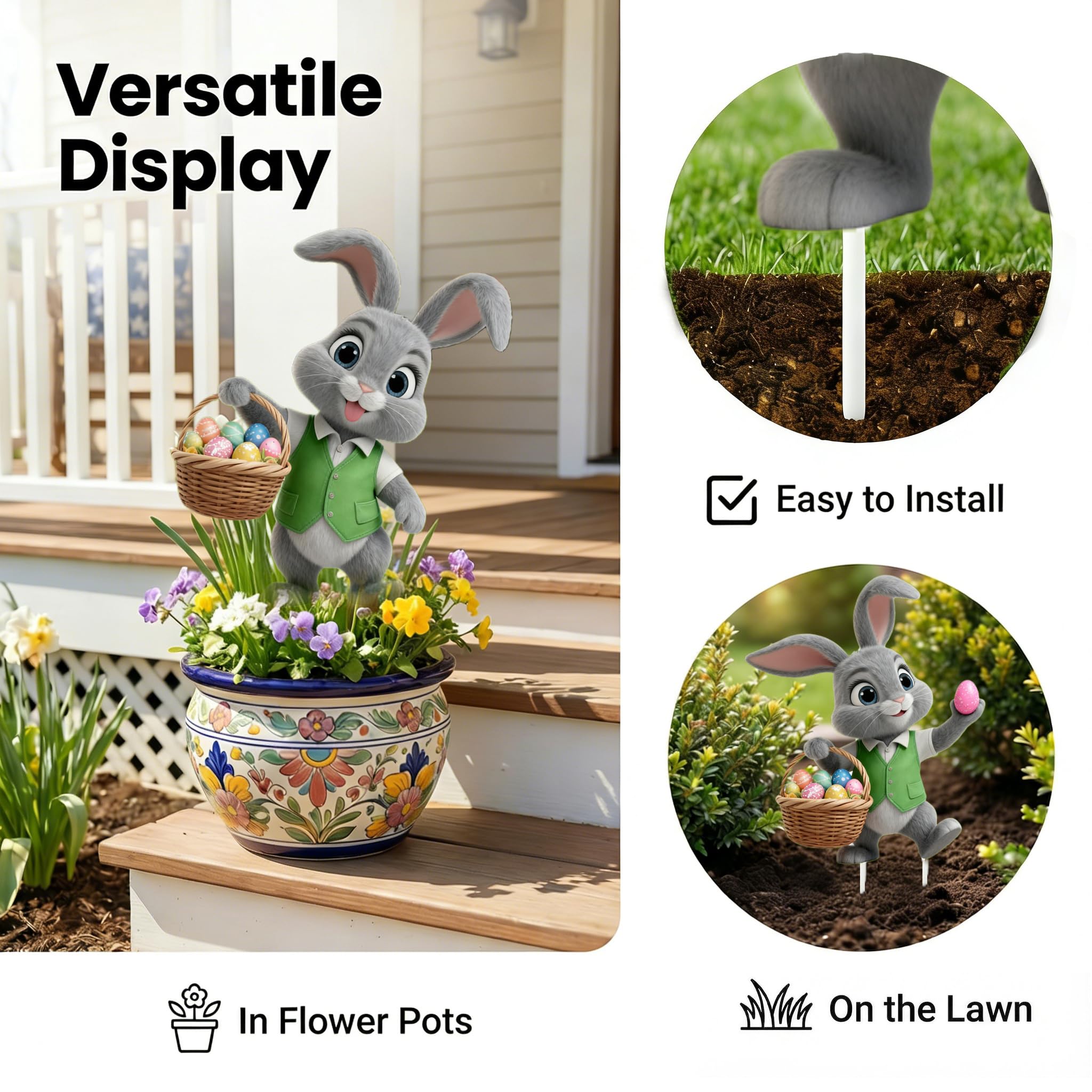 Binkahui yard signs reduce setup time with included stakes.