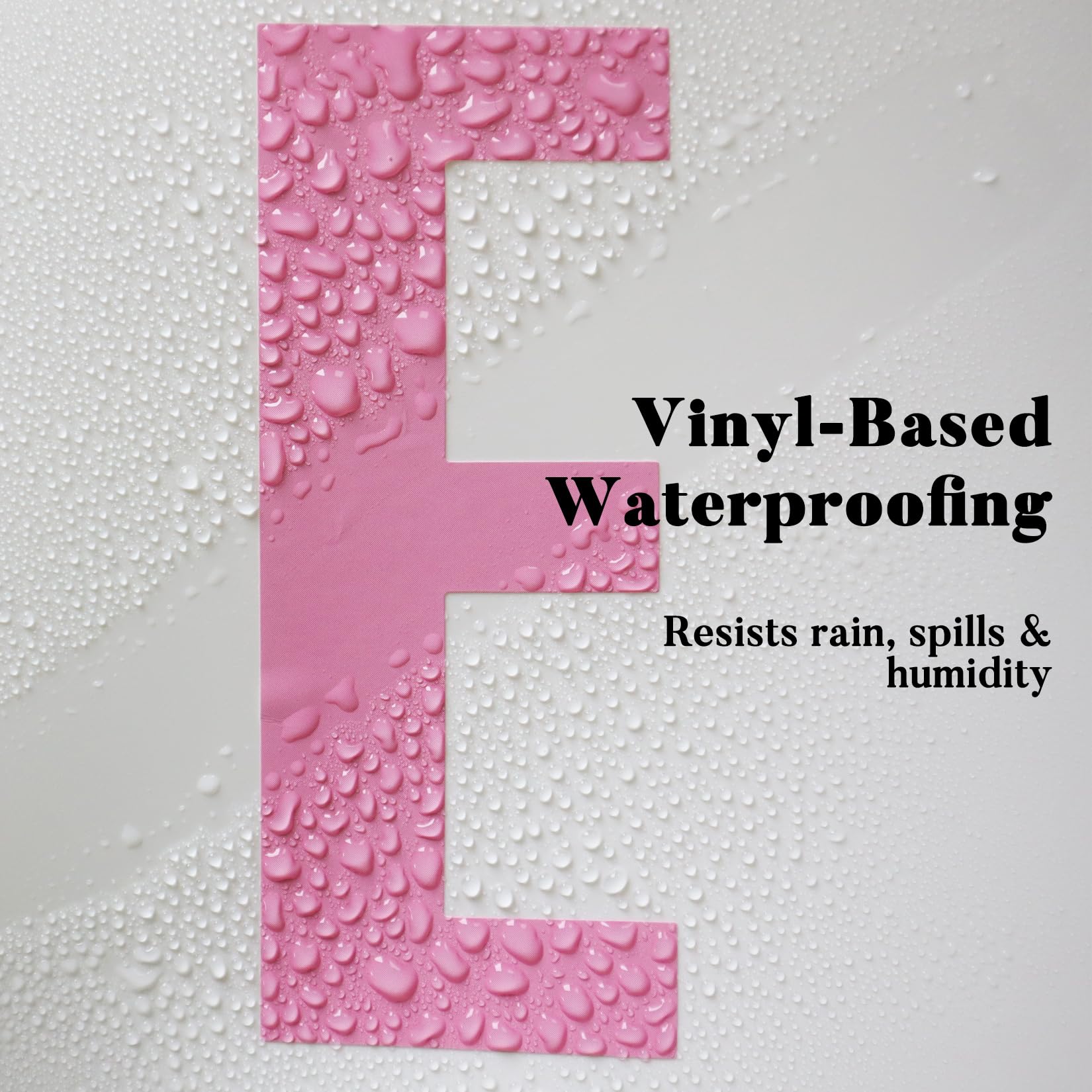 BINLINHONGO door and window stickers weatherproof pink letters