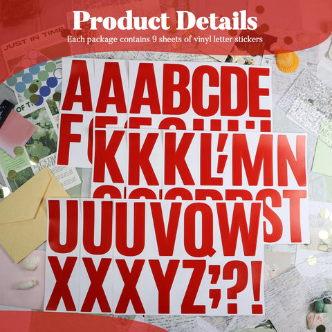 BINLINHONGO self-adhesive alphabet stickers for bulletin boards and notices