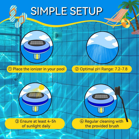 Binmaton water clarity visual suggesting clearer water with less upkeep.