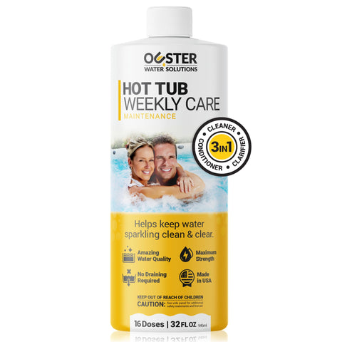 Bio Ouster 3in1 Weekly Care bottle for easy spa water maintenance.