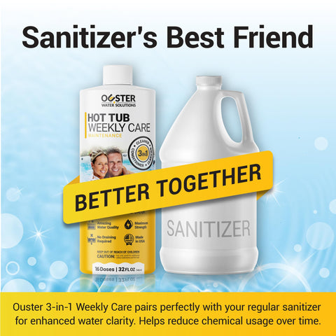 Bio Ouster 3in1 weekly care packaging ready for spa use.