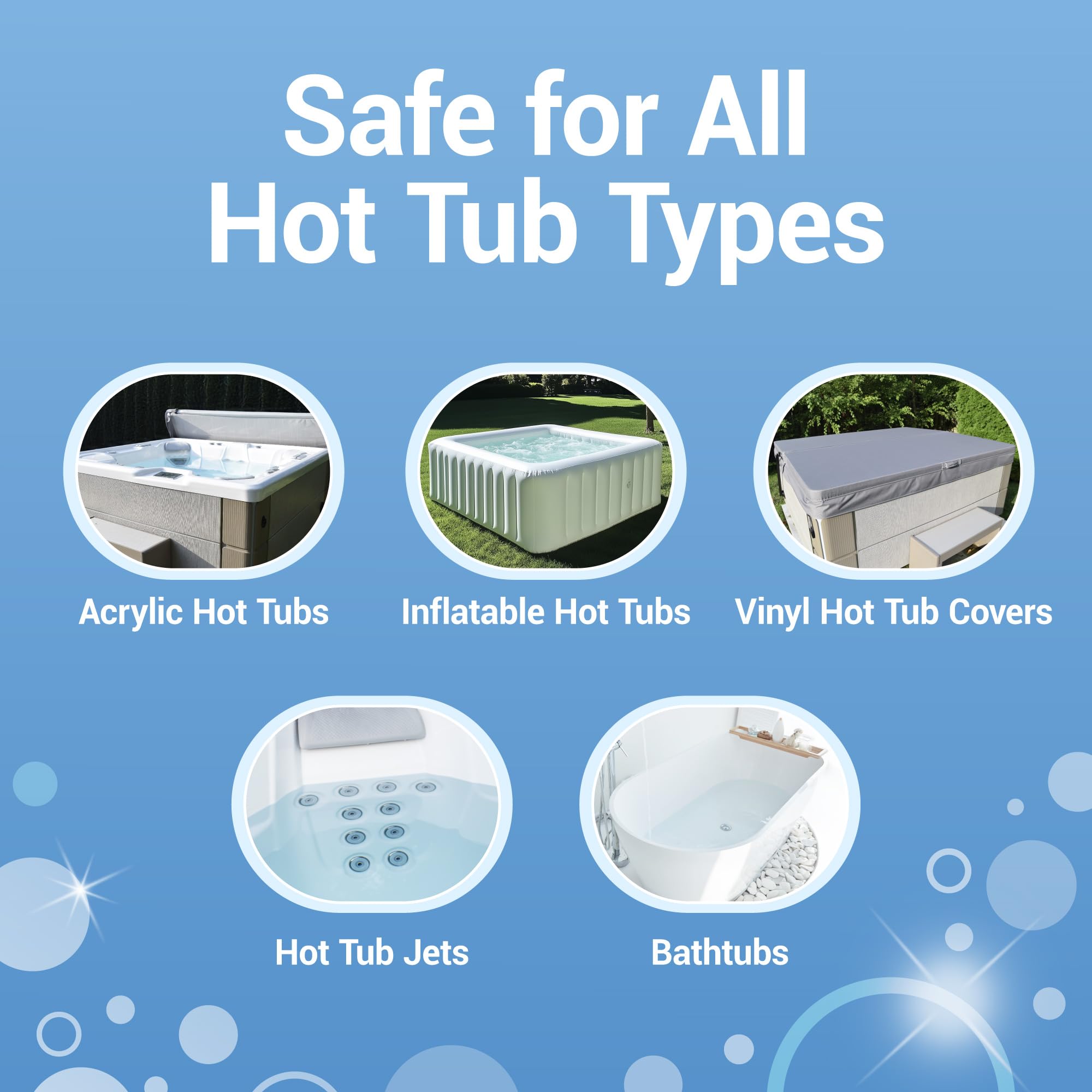 Bio Ouster hot tub surface cleaner dirty grime removal reveals shine.