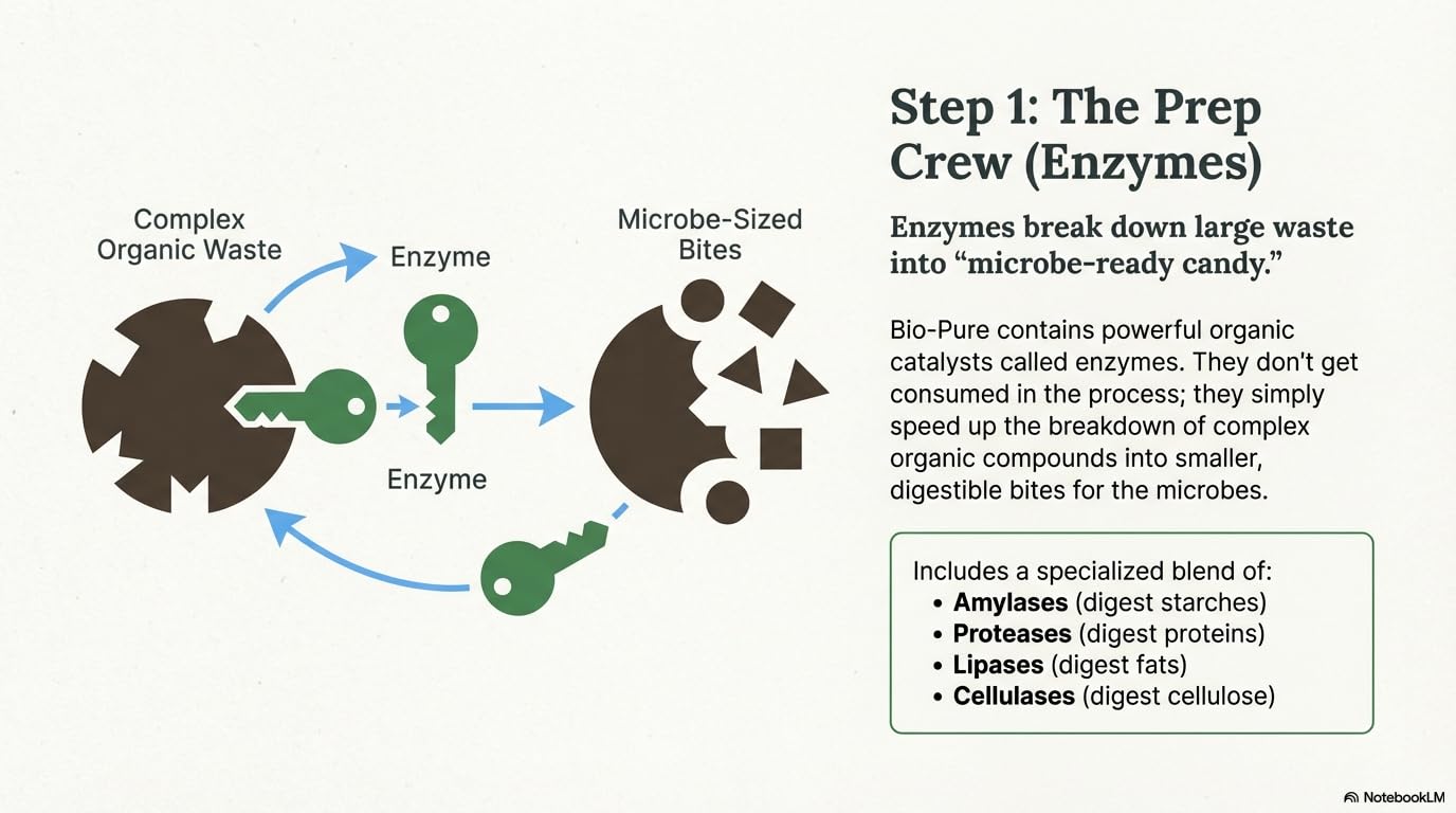 Bio Pure bio bloom activation indicates microbial startup in water.