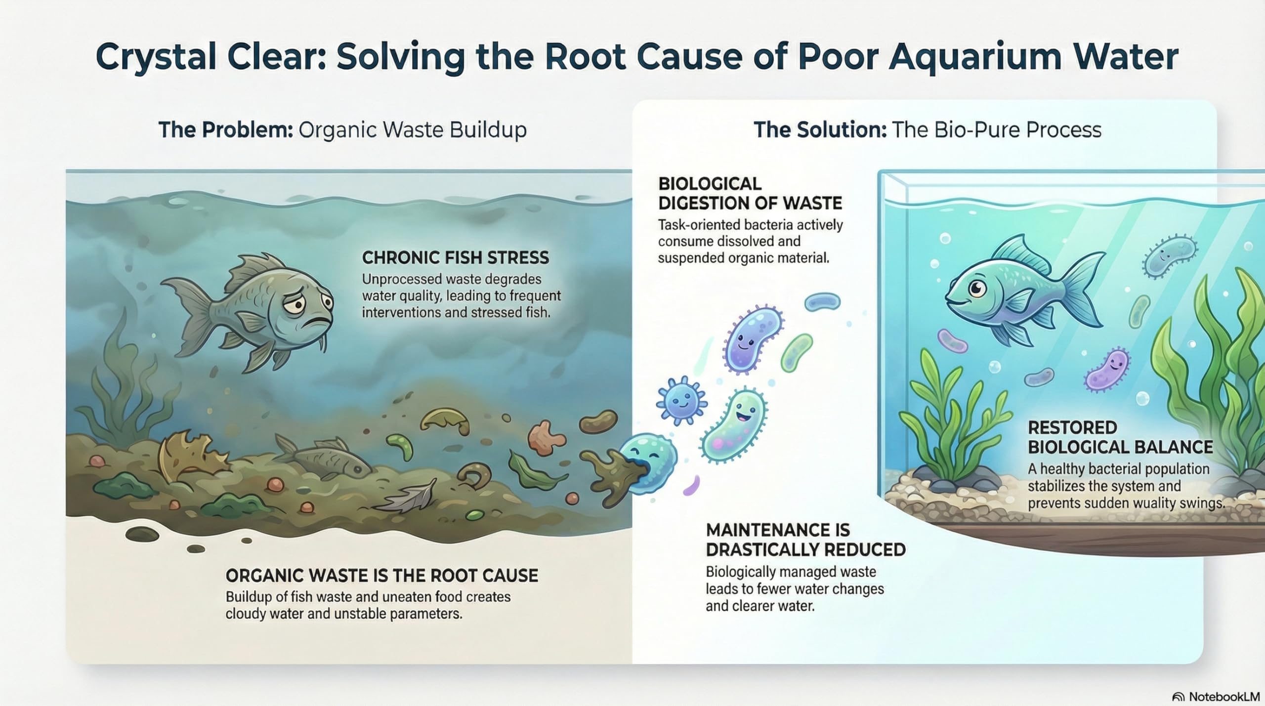 Bio Pure organic waste breakdown in action.