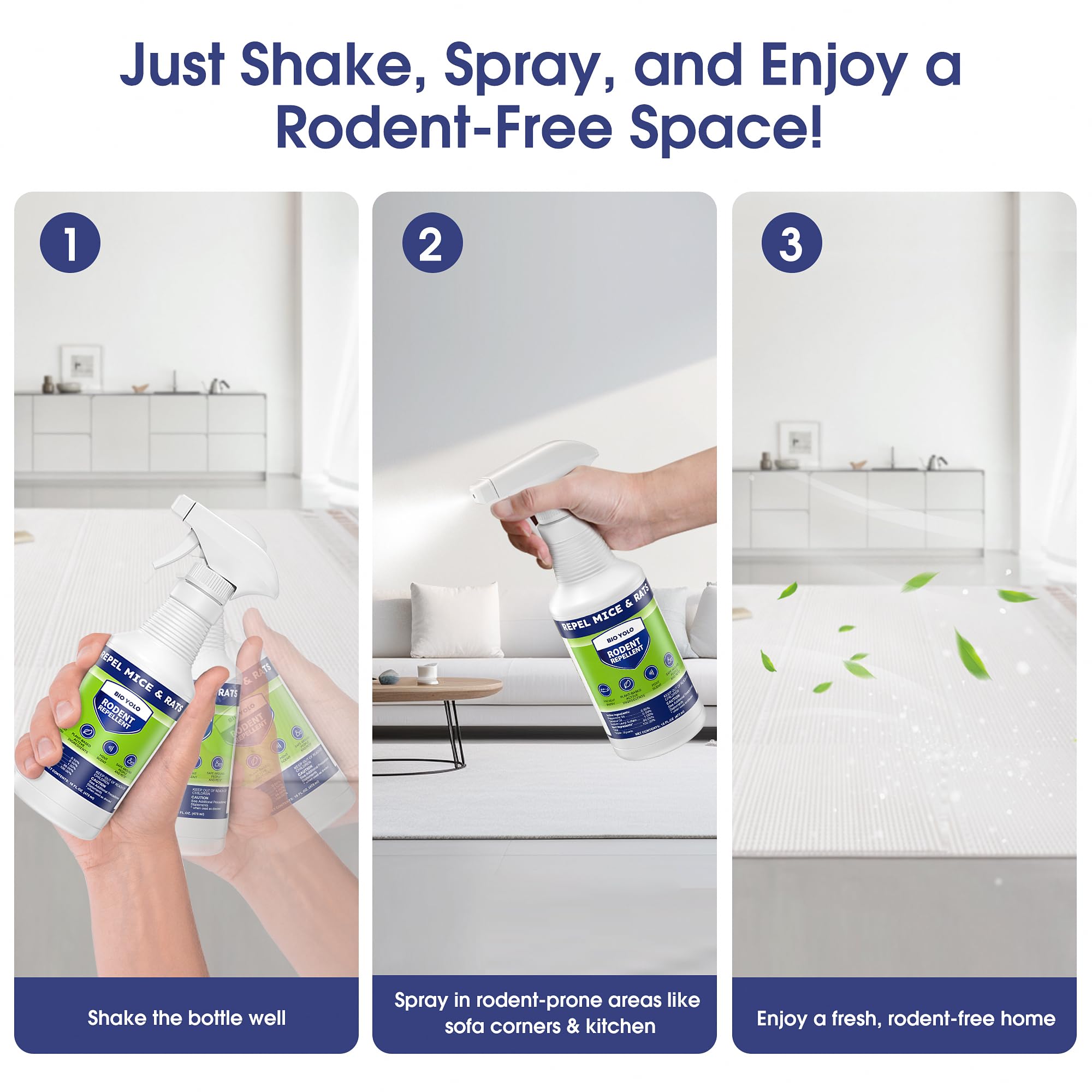 BIO YOLO indoor protection scene showing peppermint freshness.