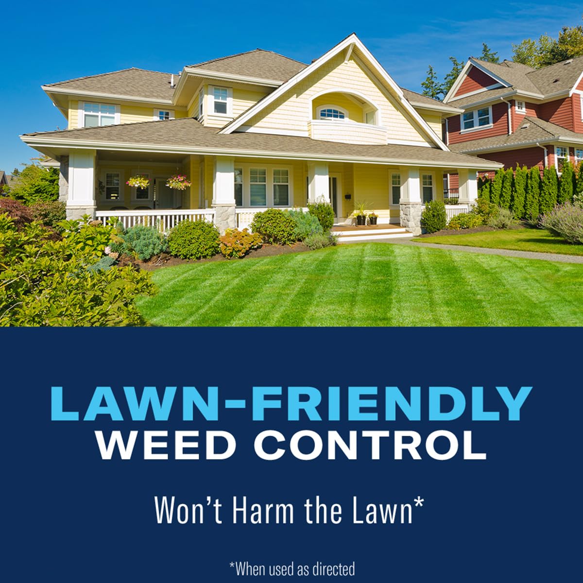 BioAdvanced All-In-One mature-crabgrass-kill shows crabgrass control.