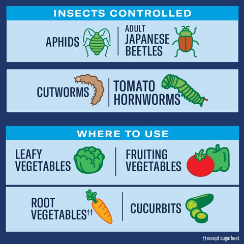 Aphids and cutworms targeted by BioAdvanced spray.