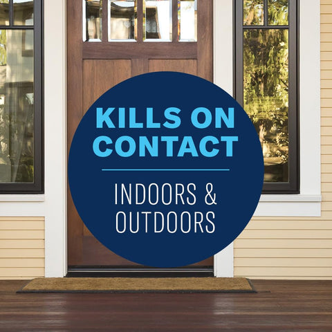 BioAdvanced outdoor spray provides extended coverage on lawns, foundations, and decks.