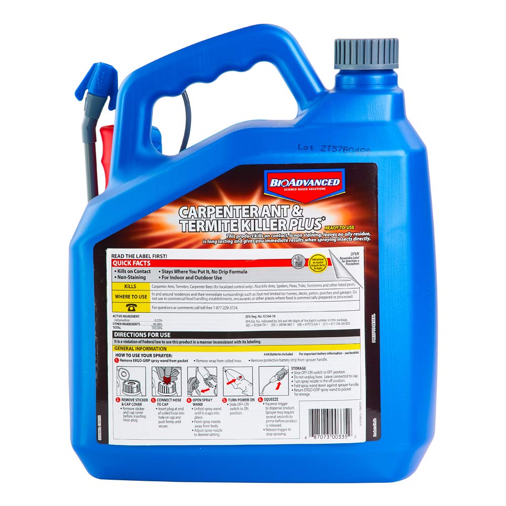 BioAdvanced pest control spray ready for safe, versatile indoor and outdoor action.