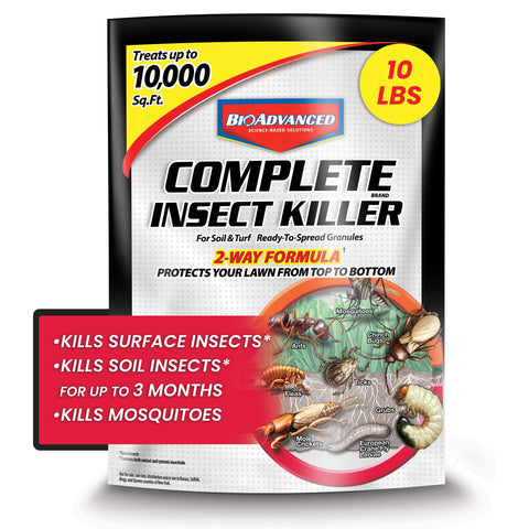 Outdoor ants and grub control with BioAdvanced Complete Insect Killer.