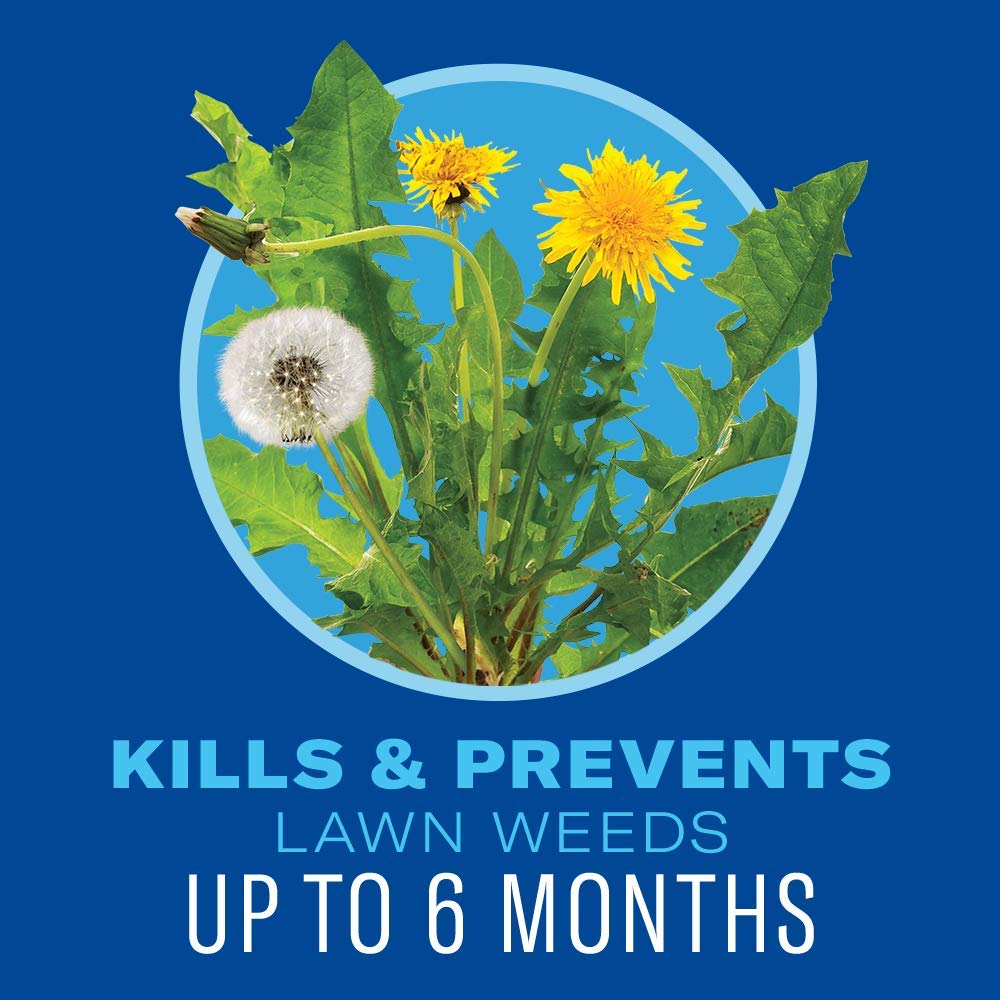 Crabgrass control action with BioAdvanced 5 In 1 granules for lawn care