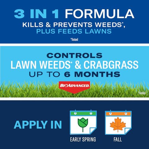 BioAdvanced targets dandelion, dollarweed, and clover for a cleaner lawn.