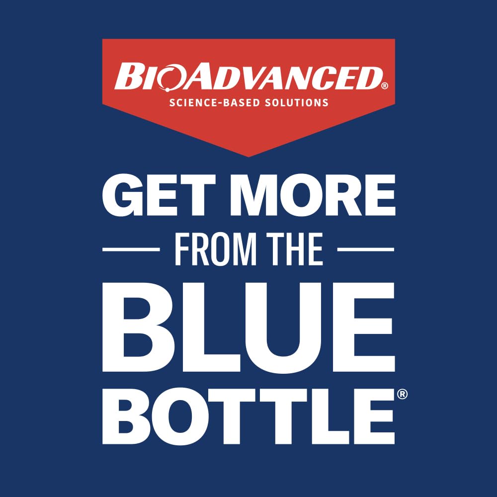BioAdvanced easy-application granules being measured and spread around plant bases.