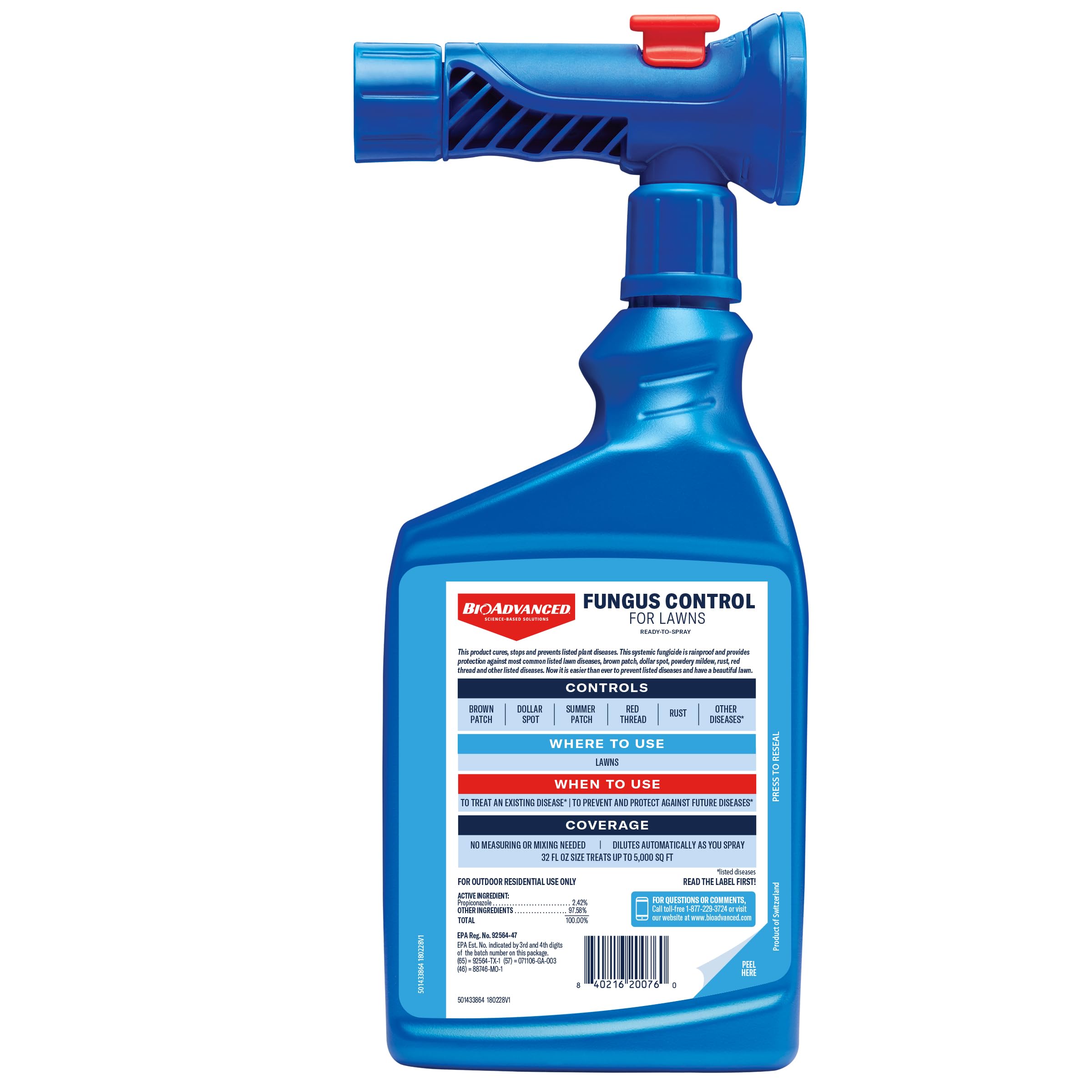 Application demonstrates disease prevention with BioAdvanced Fungus Control for Lawns