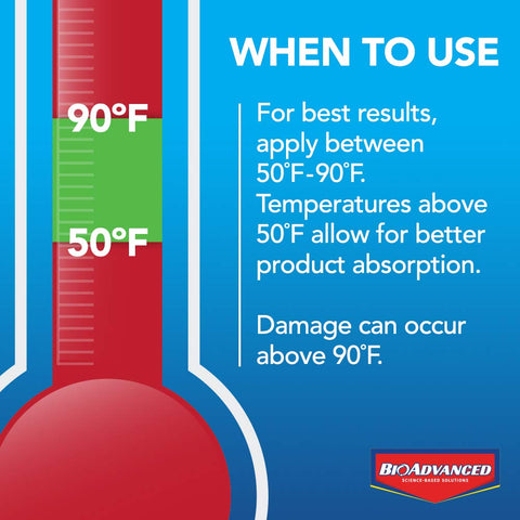 BioAdvanced label close-up with usage directions for effective control