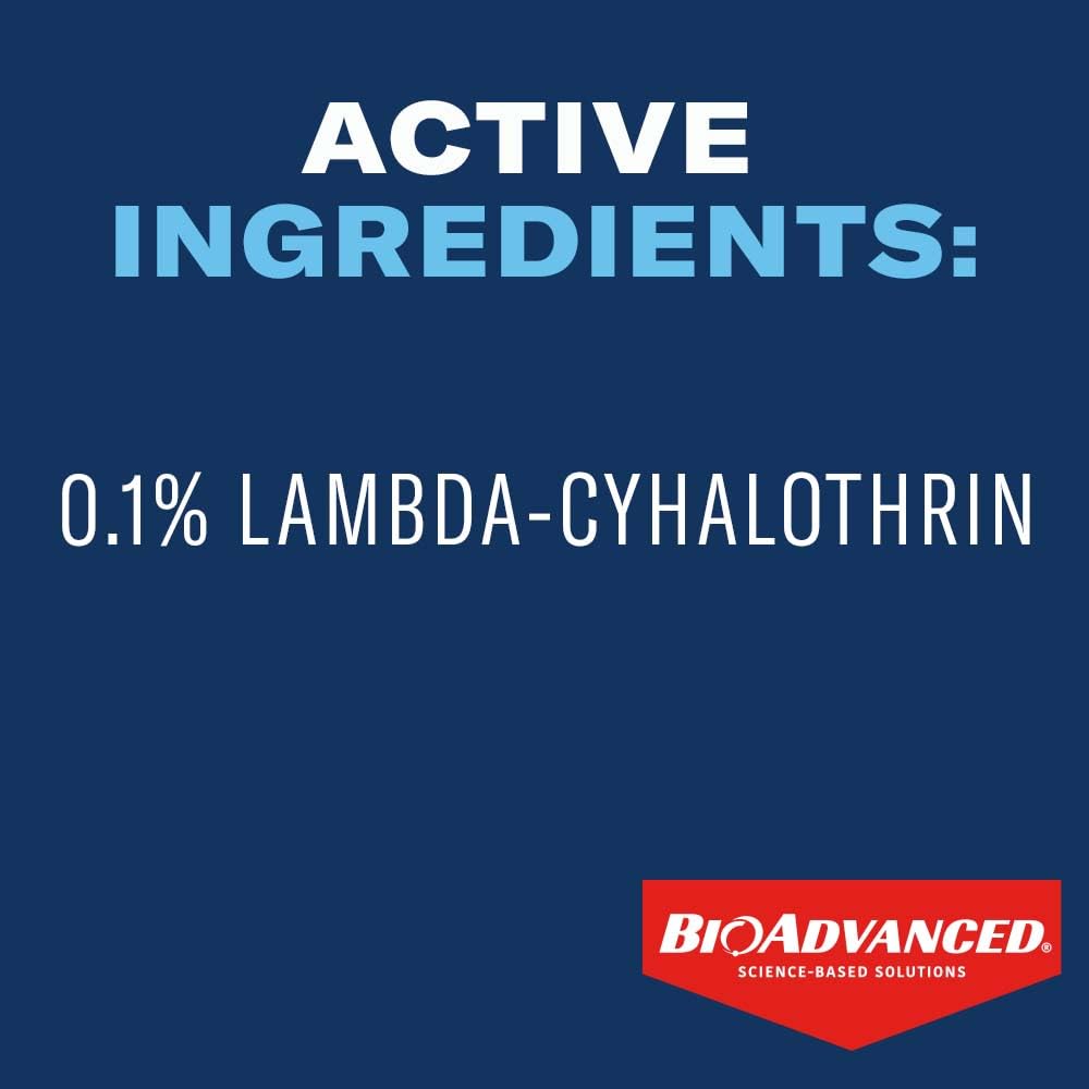 BioAdvanced lambda cyhalothrin granules offer reliable outdoor pest control.