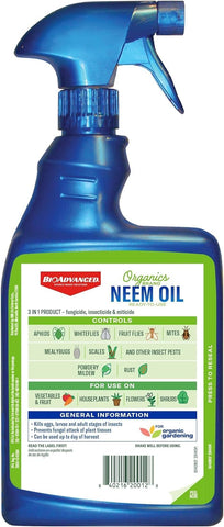 BioAdvanced Neem Oil targets aphids on plants with non-toxic, easy-to-use spray.