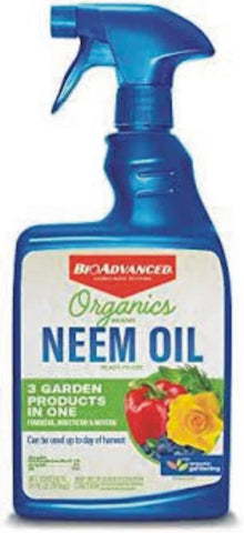BioAdvanced Neem Oil suitable for vegetables, fruits, and ornamentals.